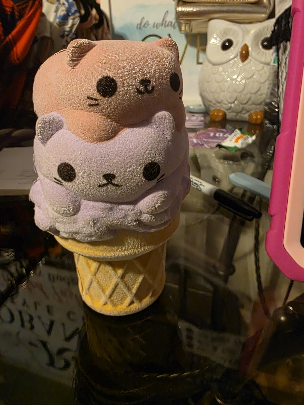 ORB Soft’n Slo Squishies Kitty Ice Cream Cone Slow Rising Squeeze Toy